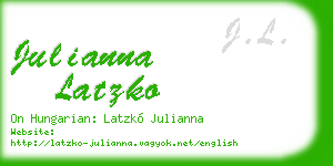 julianna latzko business card